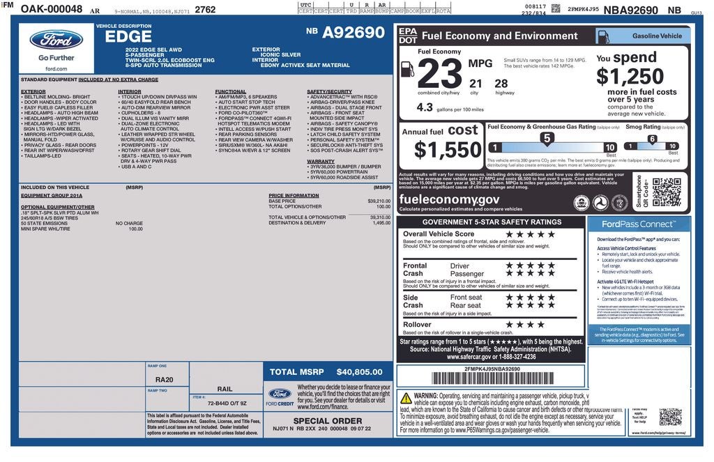 2022 Ford Edge SEL