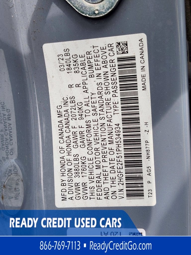2023 Honda Civic Sport