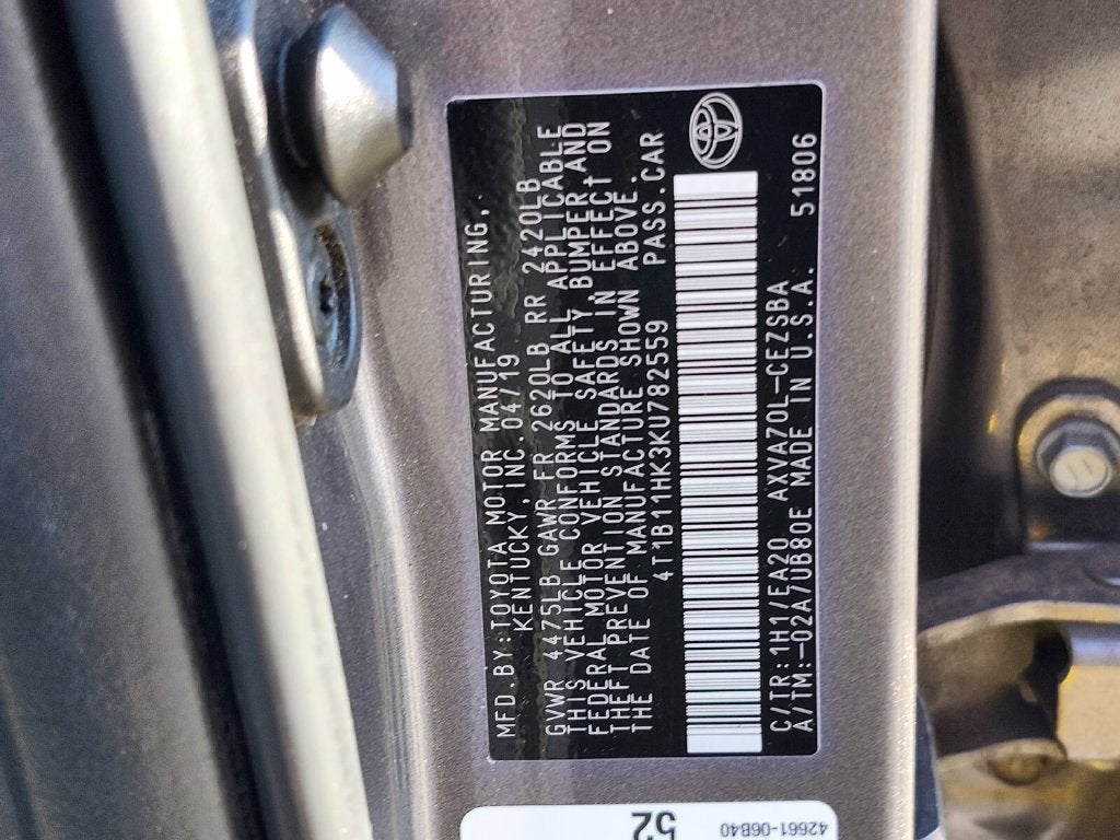 2019 Toyota Camry SE